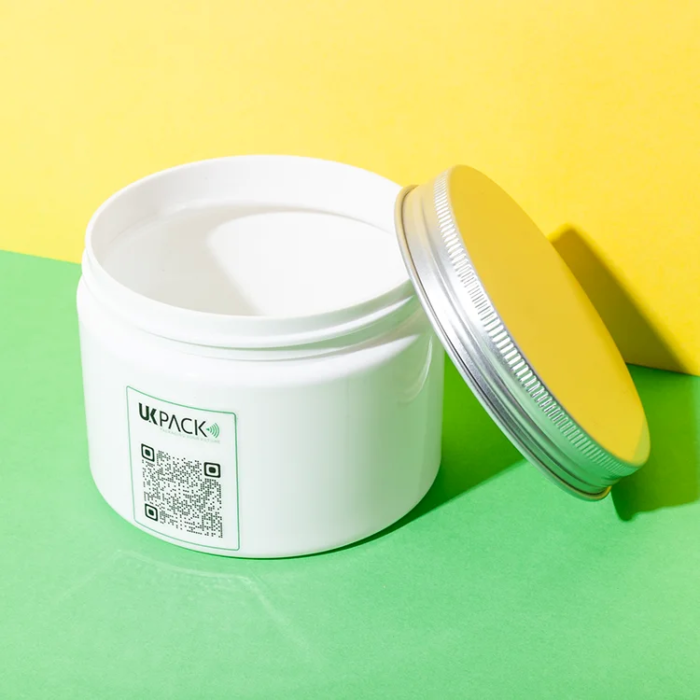 PET 300g cosmetic jar with aluminum lid - 2
