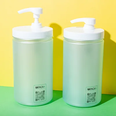 PET 960ml cosmetic pump jar - 1