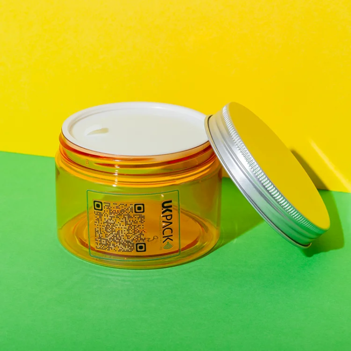 PET cosmetic jar with aluminum lid 150ml - 2