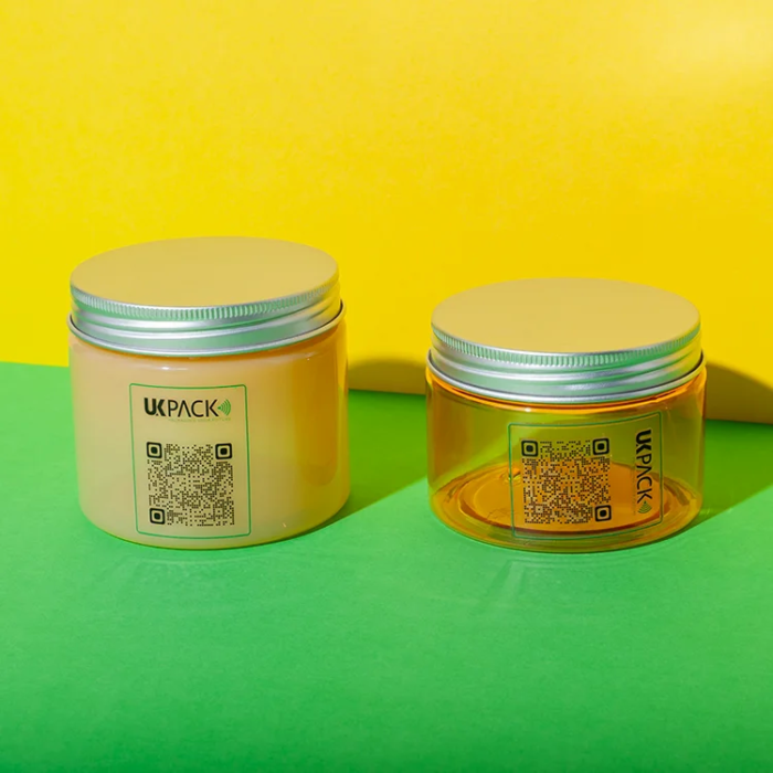 PET cosmetic jar with aluminum lid 150ml and 200ml - 2