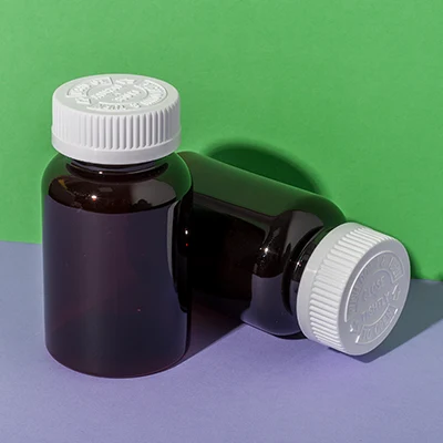 PET plastic 150cc amber capsule bottle - 6
