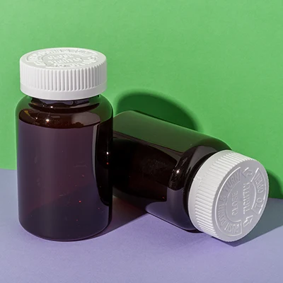 PET plastic 200cc pill bottle with child-resistant cap - 6