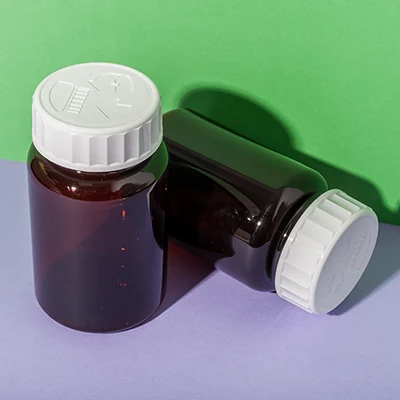 PET plastic amber 200cc vitamin c bottle - 6