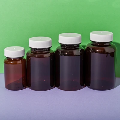 PET plastic amber vitamin e bottle - 3