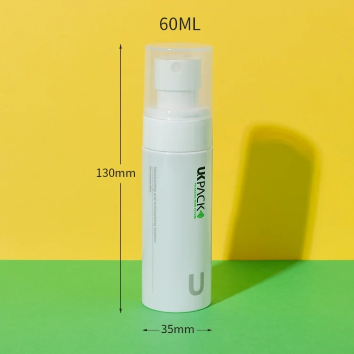 pet plastic hair serum spray bottle 60ml - 2