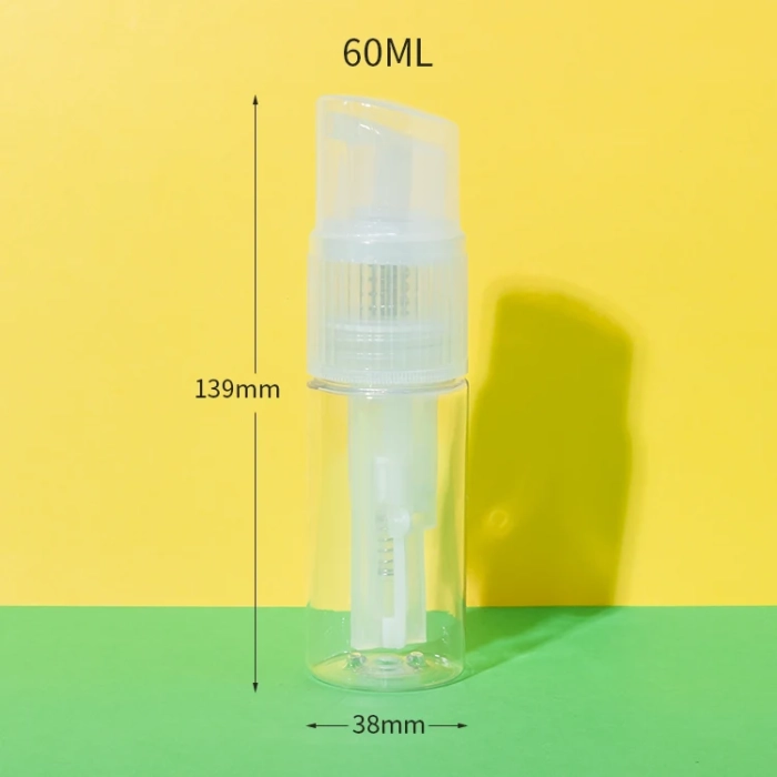 pet plastic powder spray bottle 60ml - 1
