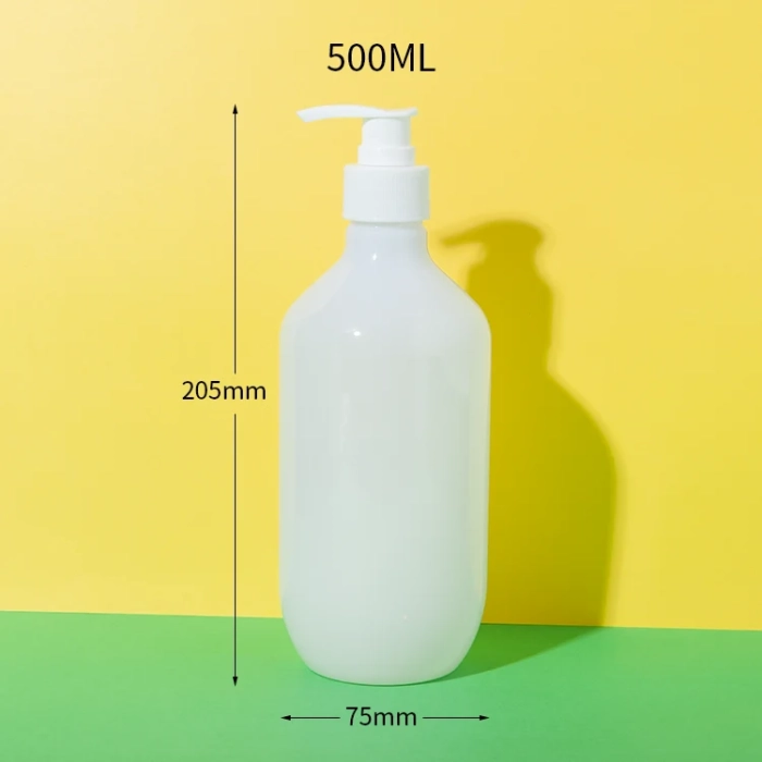 pet plastic white boston round bottles 500ml - 1