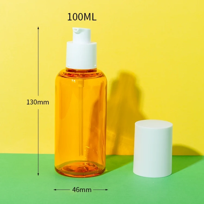 petg hair oil orange bottle 100ml - 1