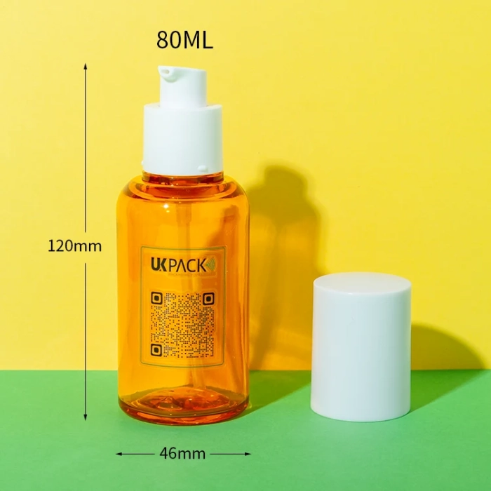 petg hair oil orange bottle 80ml - 1