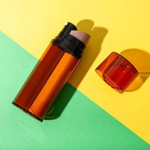 plastic dual chamber airless pump bottle for serum - 1