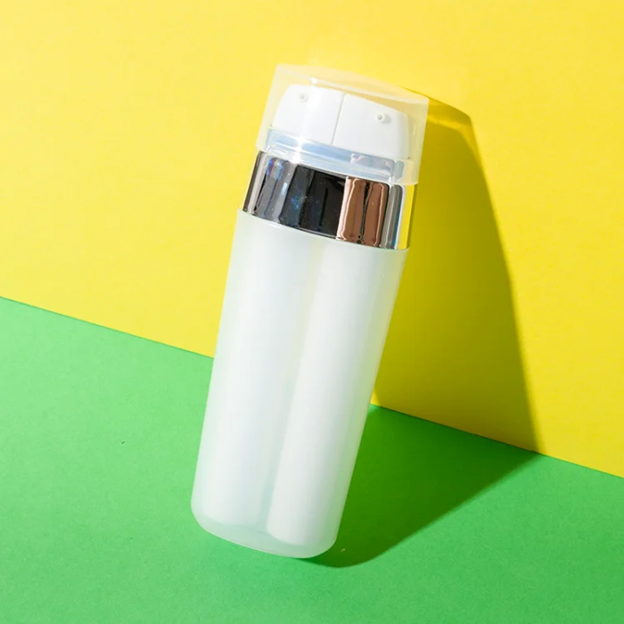 pp dual chamber airless cosmetic bottle 15ml and 15ml - 1