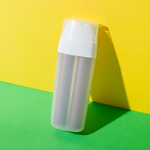 pp dual chamber airless pump cosmetic bottle 15ml and 15ml - 1