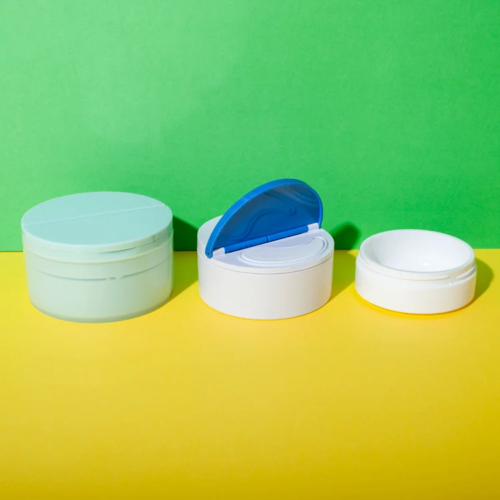 pp refillable 50g and 100g cosmetic jar with spatula - 2