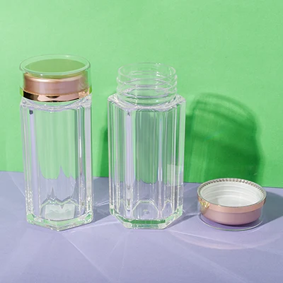 PS clear hexagon supplement bottle 80ml - 6