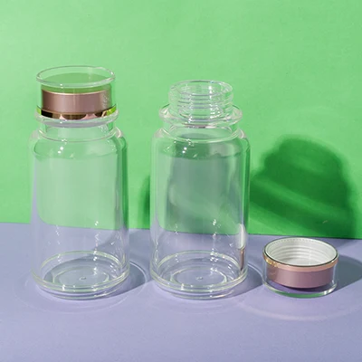 ps plastic clear pill bottle 120ml - 6