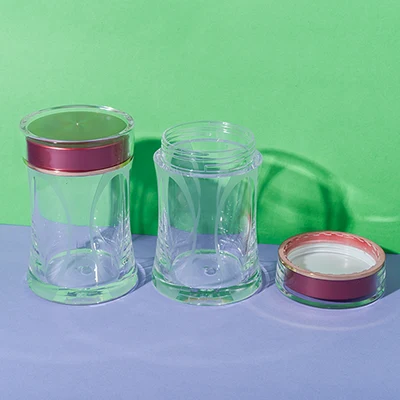 ps plastic clear supplement bottle 100ml - 6
