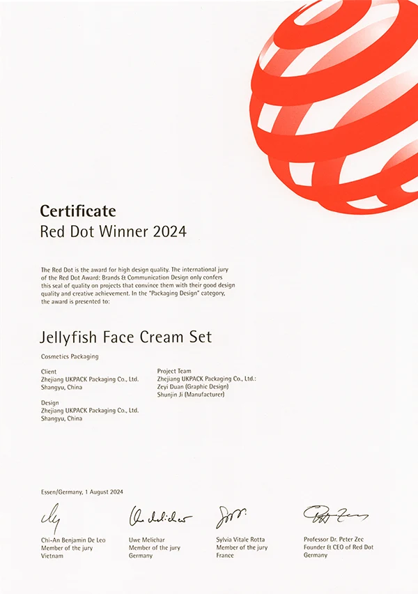 Red Dot Winner 2024 – Jellyfish Face Cream Set Red Dot Winner 2024 - Jellyfish Face Cream Set