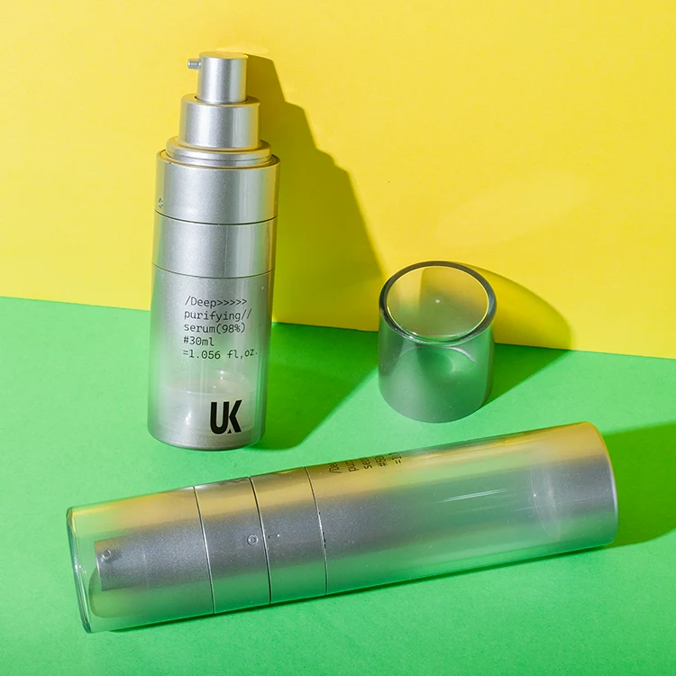 refillable dual chamber duo-mix airless bottle - 001