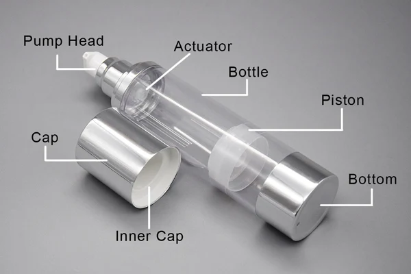 structure of aluminum airless bottles structure of aluminum airless bottles