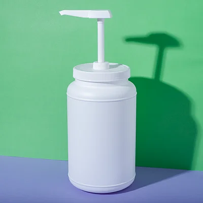 UKR30 - square head 30ml dosage sauce pump with 3000ml pe bottle