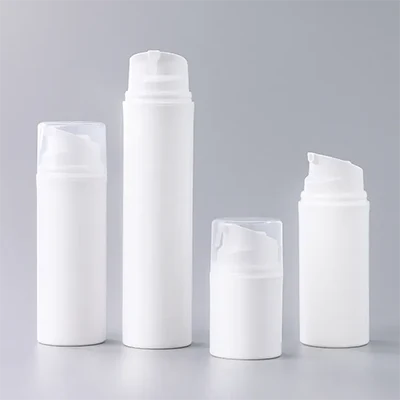 white airless pump bottles - 1