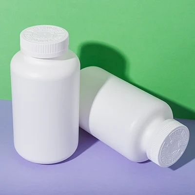 white HDPE plastic 750cc Vitamin B12 bottle - 7